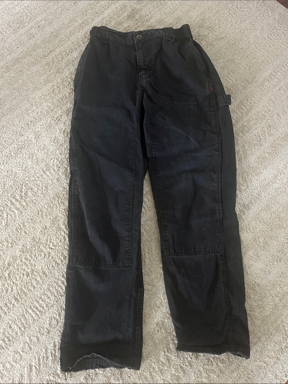 BDG Urban Outfitters Black Pull On Workwear Carpenter Utility Cotton Pants Med